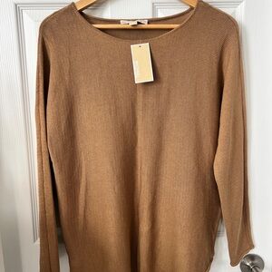 Michael Kors Dark Camel Knit Sweater